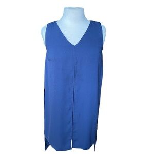 Soft Surroundings Tunic Sleeveless Layered Open Front Lagenlook Blouse Medium